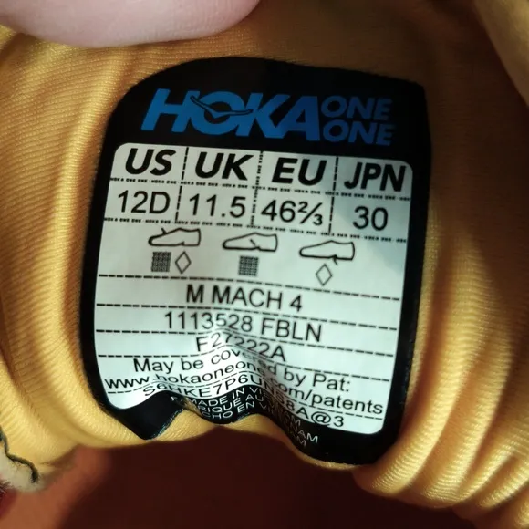 Hoka One One  Men's Size 12D Profly   Mach 4 Training Sneakers