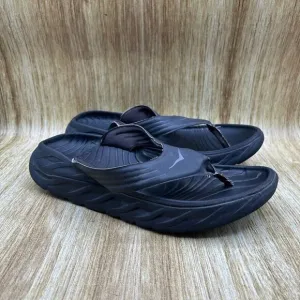 Hoka One One Ora Recovery Flip‎ Flop Men's Size 11 D Black Casual Comfort Shoes