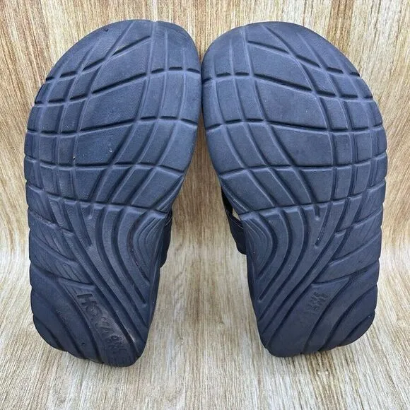 Hoka One One Ora Recovery Flip‎ Flop Men's Size 11 D Black Casual Comfort Shoes