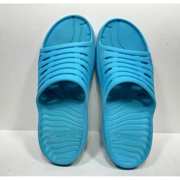 Hoka One One Ora Recovery Men’s Size 13 Slide Sandals Shoes Blue