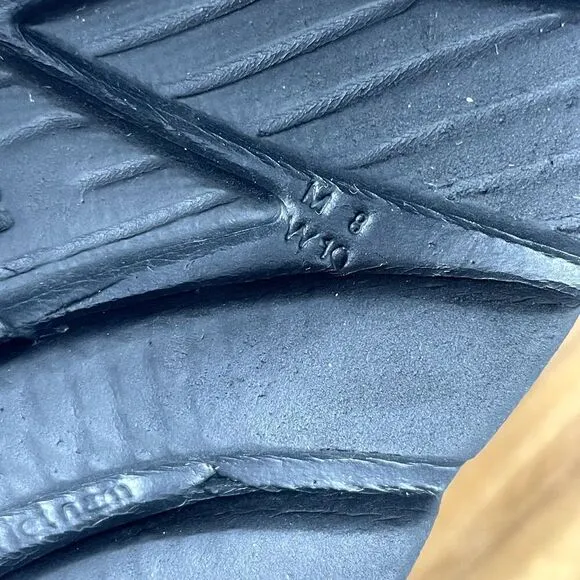 Hoka One One Ora Recovery Triple Black Flip Flops Thongs Sandals Men's Size 8