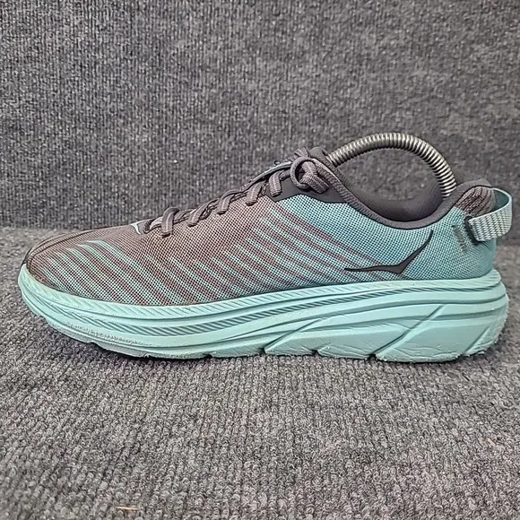 Hoka One One Rincon Shoes Sneakers Gray Aqua Sky Women Size 9/ EU 41 1/3