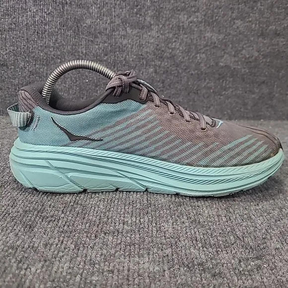 Hoka One One Rincon Shoes Sneakers Gray Aqua Sky Women Size 9/ EU 41 1/3