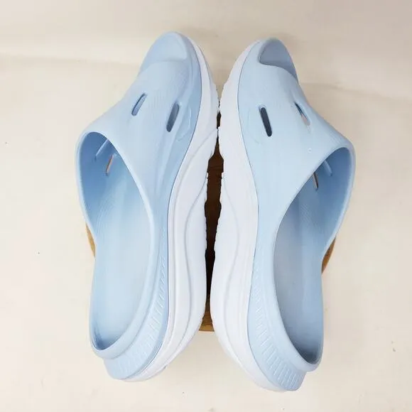 Hoka Sandals Mens 10 Ora Recovery Slide 3 Slip On Pool Beach Blue Shoes