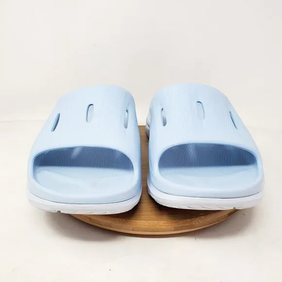 Hoka Sandals Mens 10 Ora Recovery Slide 3 Slip On Pool Beach Blue Shoes