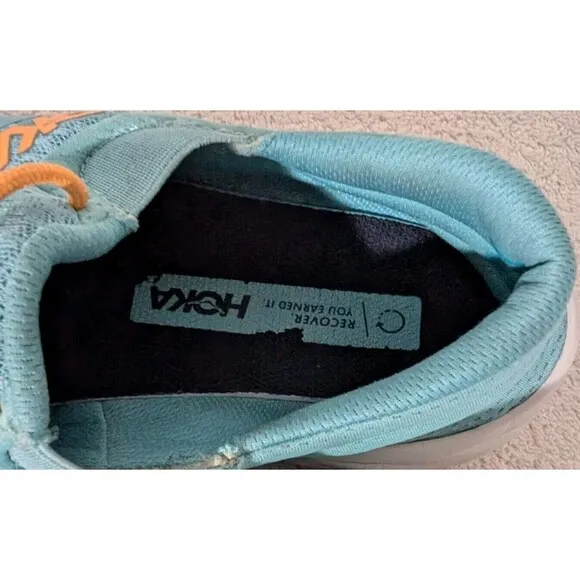 Hoka Shoes Ora Recovery 2 Aqua Blazing Orange Slip On Shoe 1119397 Abor Men’s 9