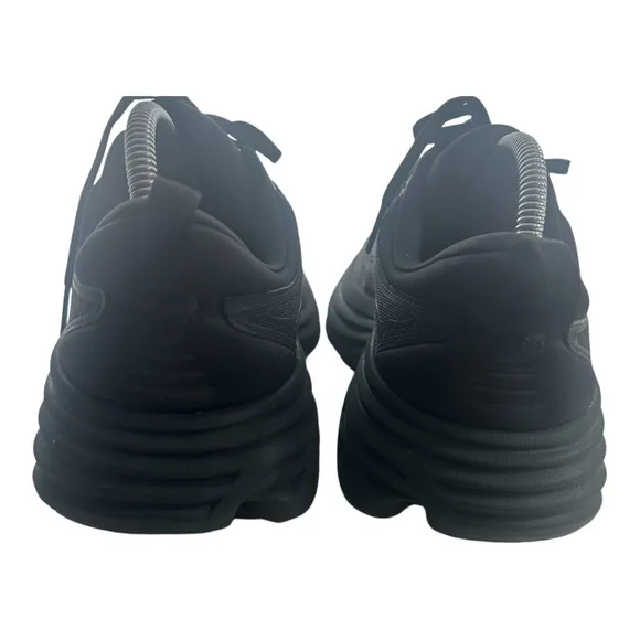 Hoka Women's Bondi 8 Black Wide Width Sneaker. Sz: 9.5W