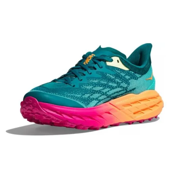 HOKA Women's Speedgoat 5 Trail‎ Running Sneakers, Deep Lake
