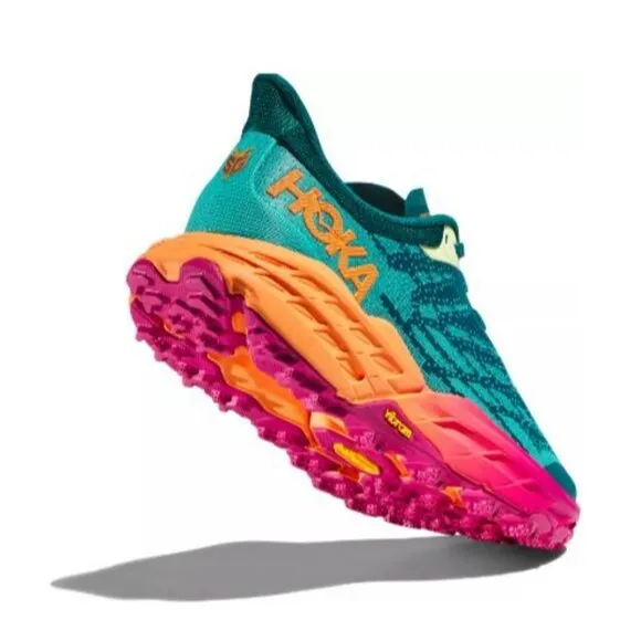 HOKA Women's Speedgoat 5 Trail‎ Running Sneakers, Deep Lake