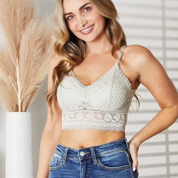 Holly Double-Strap Lace Bralette