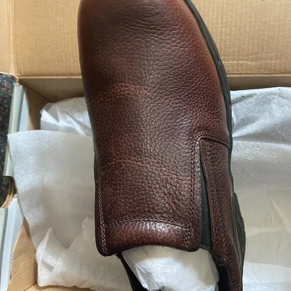 **Hytest** Men's 10 FootRests XT Stealth Nano Toe Slip On Safety Shoes Brown