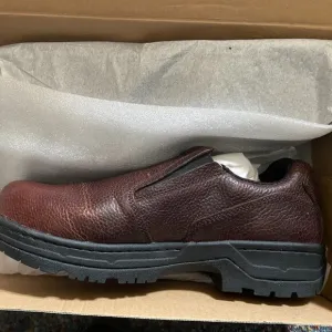 **Hytest** Men's 10 FootRests XT Stealth Nano Toe Slip On Safety Shoes Brown