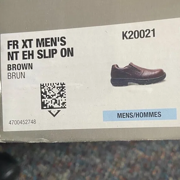 **Hytest** Men's 10 FootRests XT Stealth Nano Toe Slip On Safety Shoes Brown