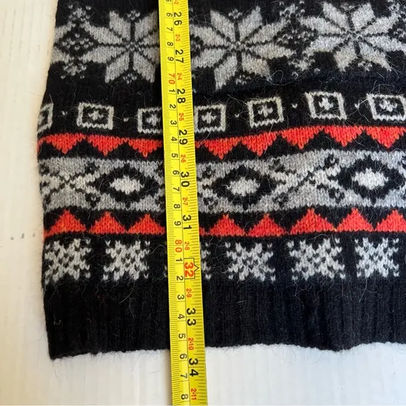 Icewear XXL Wool Angora Cardigan Sweater Orange Black Zipper Hood Iceland NWT💖