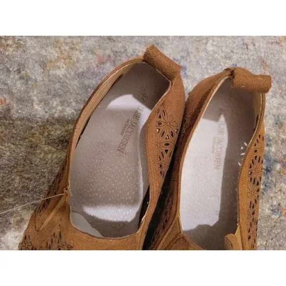 Ilse Jacobsen Tulip Women's Tan Slip-On Shoes Size 44