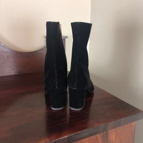 IMNYC Isaac Mizrahi NWOB Velvet Ankle Boot 6.5