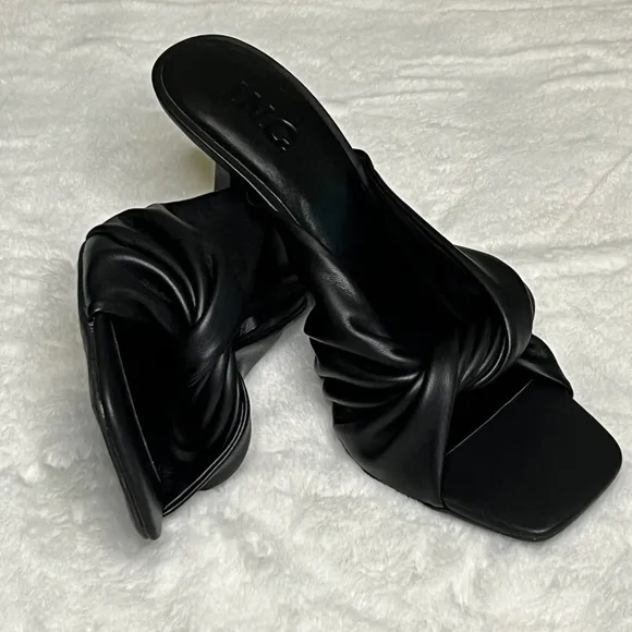 INC Birana Twisted Slide Square Toe Sandald : NEW