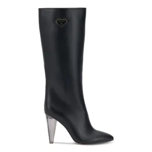 INC Womens Black Arch Support Charlotte Pointed Toe Stiletto Zip-Up Boots 7.5 M