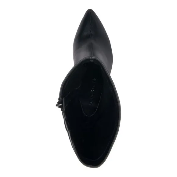 INC Womens Black Arch Support Charlotte Pointed Toe Stiletto Zip-Up Boots 7.5 M