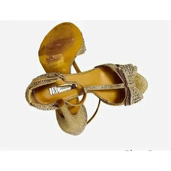 INC Crystal Open Toe with bow Sandals