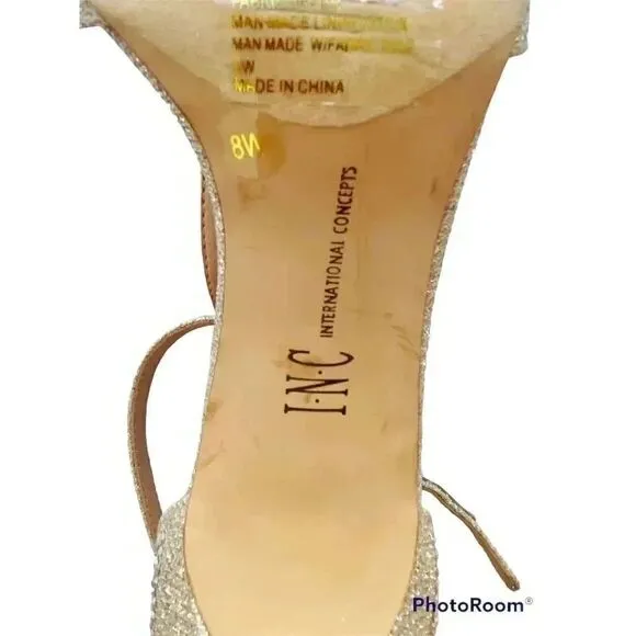 INC Crystal Open Toe with bow Sandals