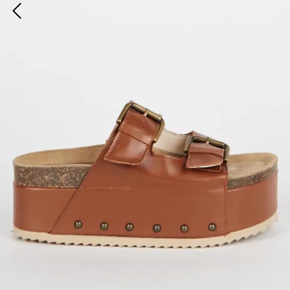 Intentionally Blank for free people Cooper 2 platform sandals NIB size 37
