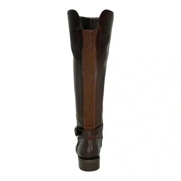International Concepts Fadora Brown Leather Knee High Womens Boots Size 5.5M