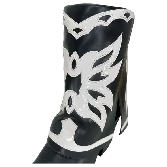 International Concepts Jadiza Western Style Over Ankle Womens Boots Size 5M