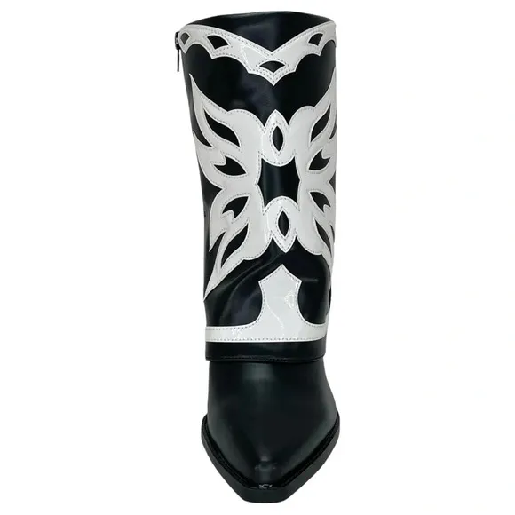 International Concepts Jadiza Western Style Over Ankle Womens Boots Size 5M