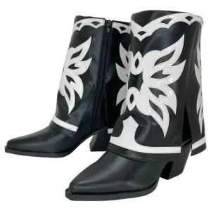 International Concepts Jadiza Western Style Over Ankle Womens Boots Size 5M