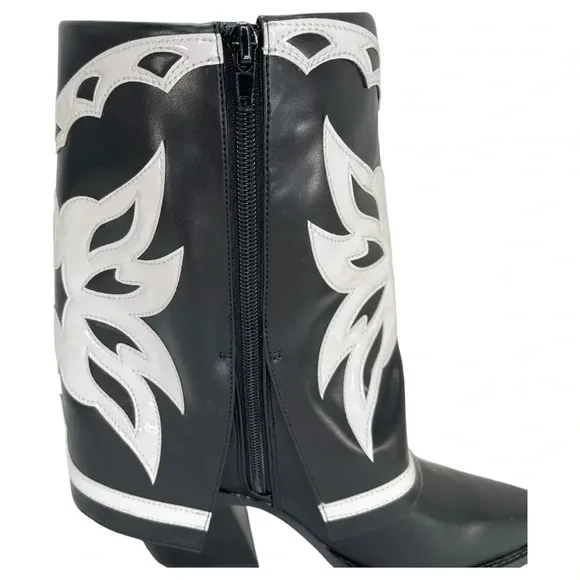 International Concepts Jadiza Western Style Over Ankle Womens Boots Size 6M