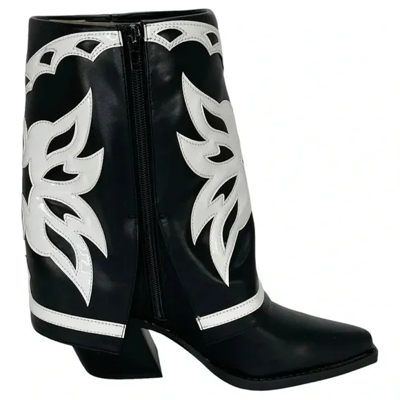 International Concepts Jadiza Western Style Over Ankle Womens Boots Size 6M