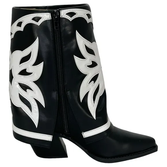 International Concepts Jadiza Western Style Over Ankle Womens Boots Size 8M