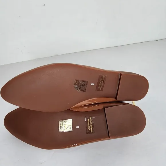 Jeffery Campbell Tippy Pattent Leather Womens Ballerina Flat In Brown Size 8