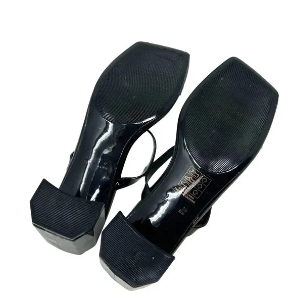 Jeffrey Campbell Jamm-3 Jelly Black Mule Slide Sandals Size 9