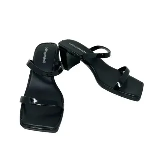 Jeffrey Campbell Jamm-3 Jelly Black Mule Slide Sandals Size 9
