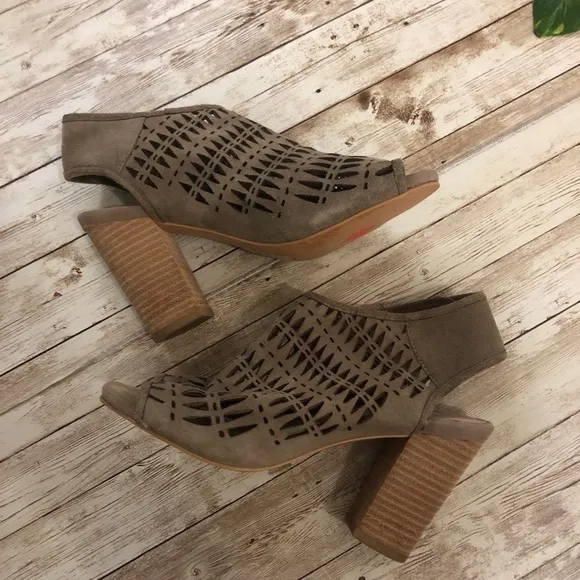 Jeffrey Campbell Quebec Suede Cutout Heeled Sandals