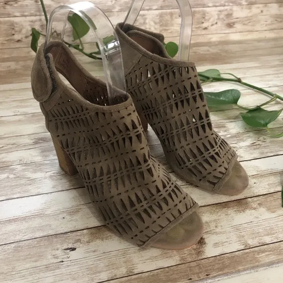 Jeffrey Campbell Quebec Suede Cutout Heeled Sandals
