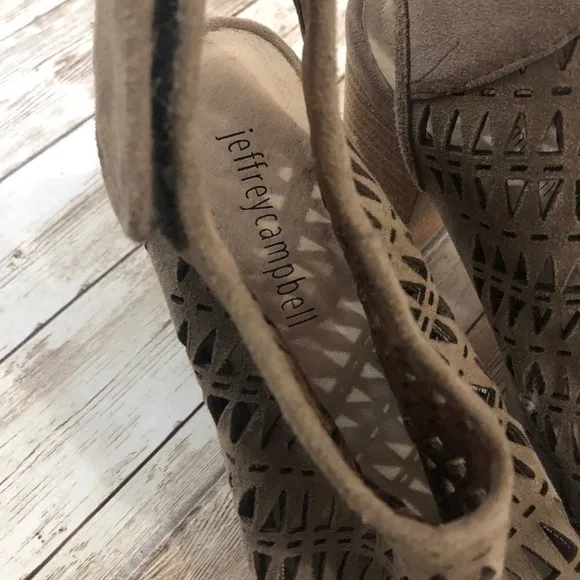 Jeffrey Campbell Quebec Suede Cutout Heeled Sandals