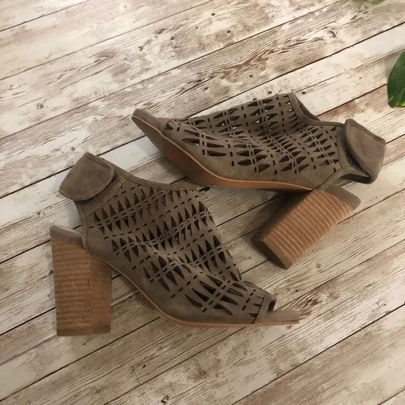 Jeffrey Campbell Quebec Suede Cutout Heeled Sandals