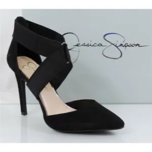Jessica Simpson Venita Crisscross Dress Pumps Heels Black Size 10