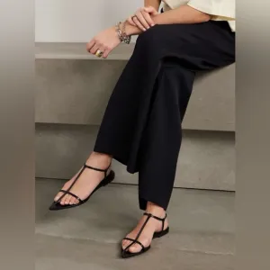 Jil Sander Pointed Toe Cage Sandal, 38