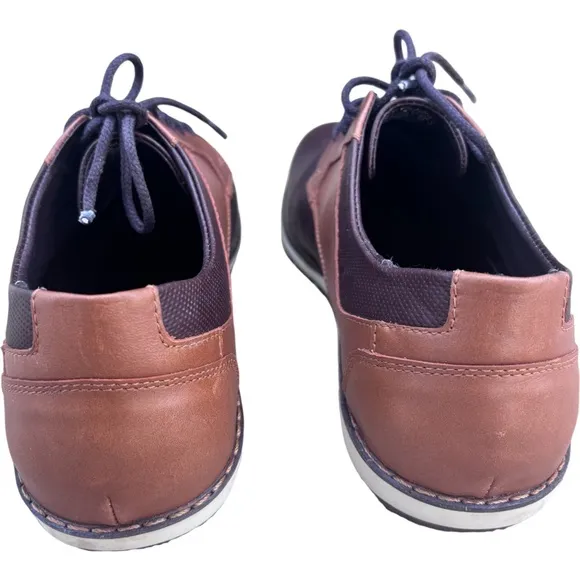 John Candor Handcrafted Two Tone Bold in Brown Leather Shoes Size 15
