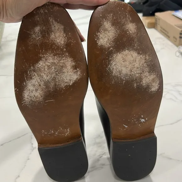 John Varvatos Brown Leather Slip On Shoes. Size 13