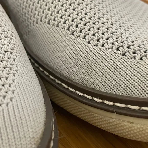 Johnston &amp; Murphy McGuffy Knit Slip On Loafers Grey Comfort Shoes Size 9.5M