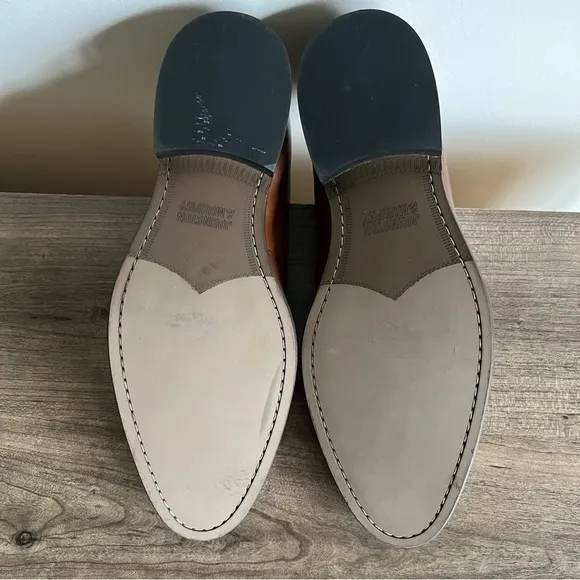 Johnston &amp; Murphy Men's Slip On Leather Loafer Dress Shoes Size 10.5 #397