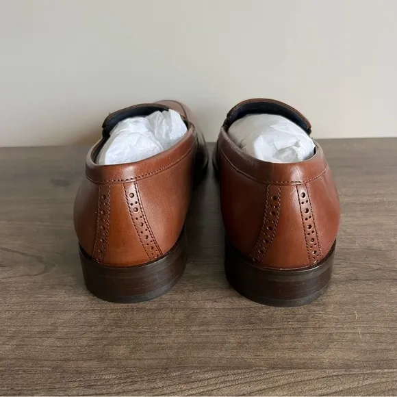 Johnston &amp; Murphy Men's Slip On Leather Loafer Dress Shoes Size 10.5 #397