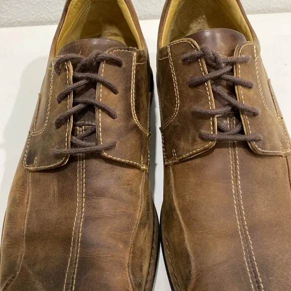 Johnston &amp; Murphy Shuler Bicycle Full Grain Leather Lace Up Shoes | Size 9M