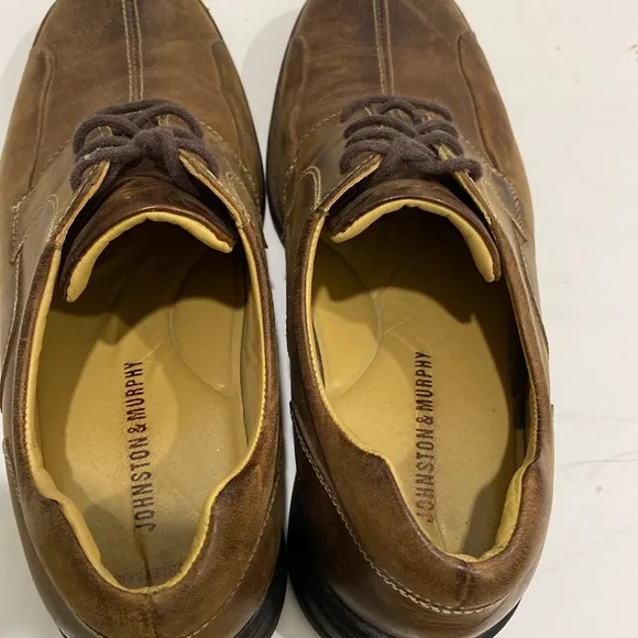 Johnston &amp; Murphy Shuler Bicycle Full Grain Leather Lace Up Shoes | Size 9M