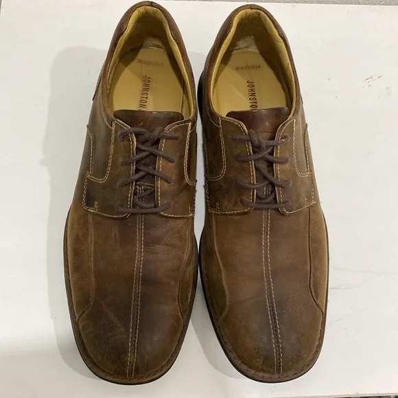 Johnston &amp; Murphy Shuler Bicycle Full Grain Leather Lace Up Shoes | Size 9M